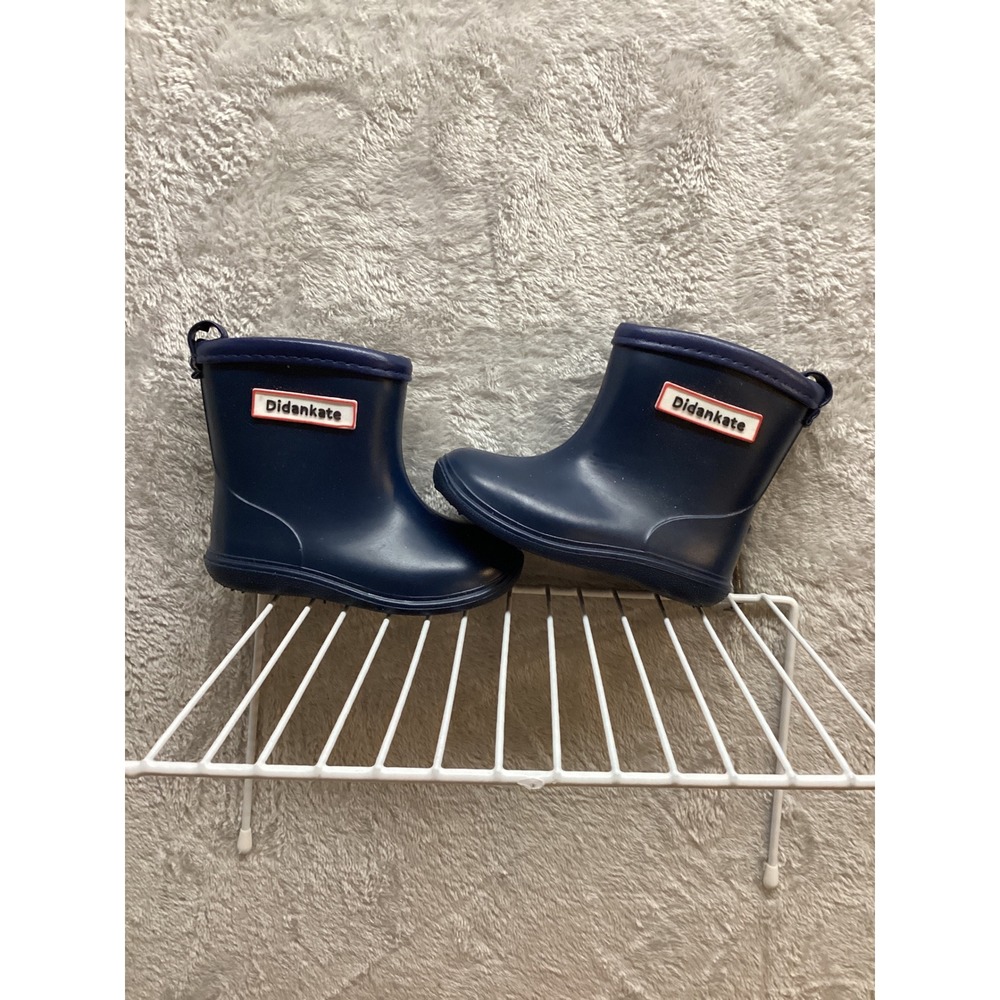Didankate Navy Blue Kids Rain Boots Size 12 Toddler Children Waterproof - Picture 3 of 6